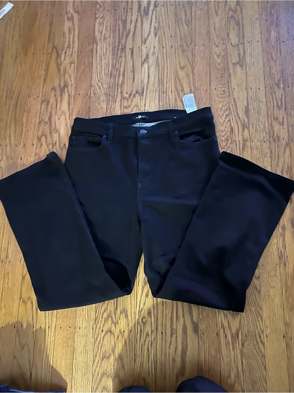 7 For All Mankind Black Boot Cut Jeans